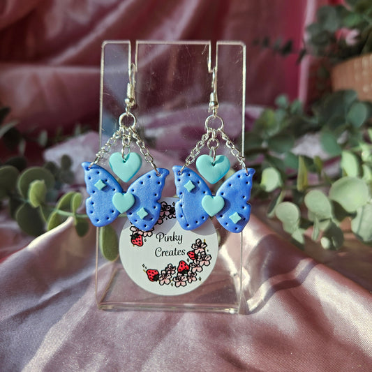 Sparkly blue butterfly