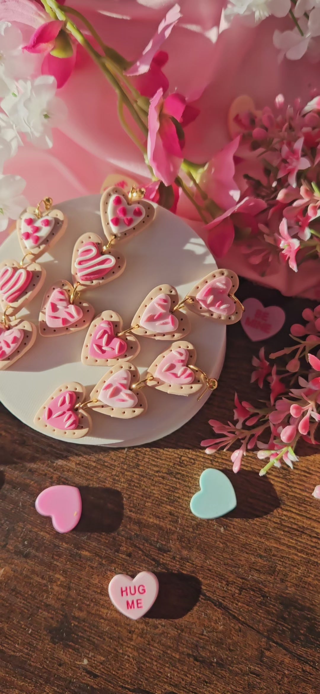 Valentines Cookie hearts trio 2024