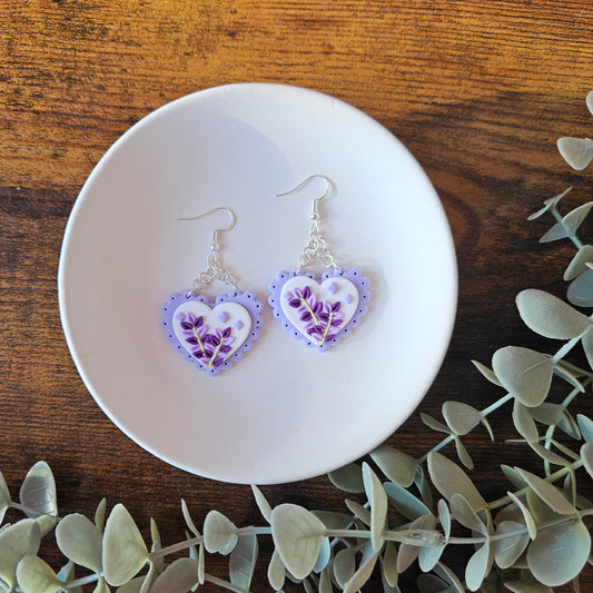 Lavender Lace hearts